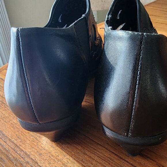 Zara Woman Leather Laser Cut Booties Size 7.5 - Picture 6 of 11